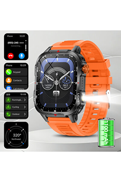 Choice ساعة رياضية خارجية برتقالية 2025، ساعة ذكية عالمية للمشي لمسافات طويلة...