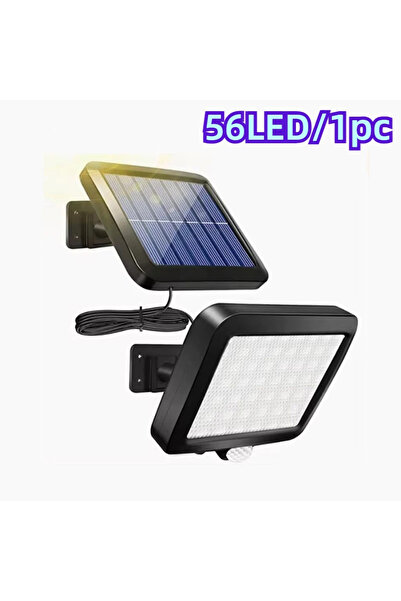 Choice مصابيح شمسية 56 ليد، مزودة بمستشعر حركة، مصابيح جدارية خارجية مقاومة ل...