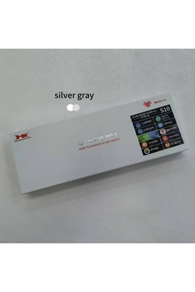 Choice ساعة ذكية جديدة من طراز HK10 Pro Max، لون رمادي فضي، إصدار 2025، بشاشة...