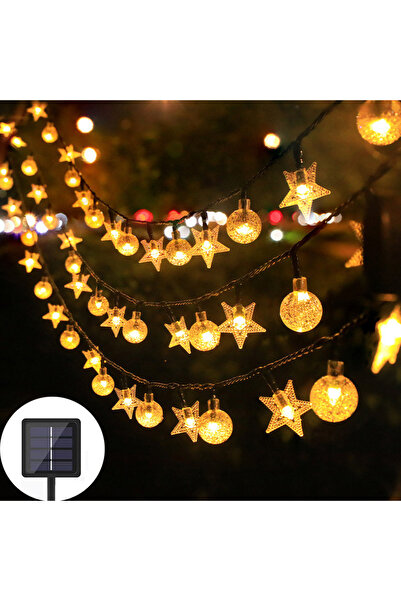 Choice سلسلة إضاءة LED تعمل بالطاقة الشمسية بطول 7 أمتار و50 مصباح LED، بإضاء...