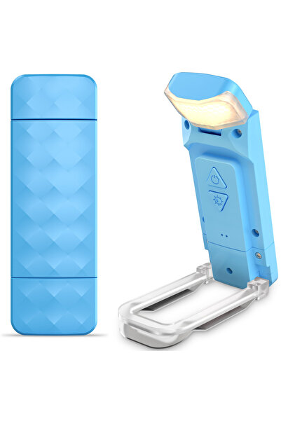 Choice Blue Rechargeable Reading Light with 3 Color & 5 Brightness, Adjustabl...