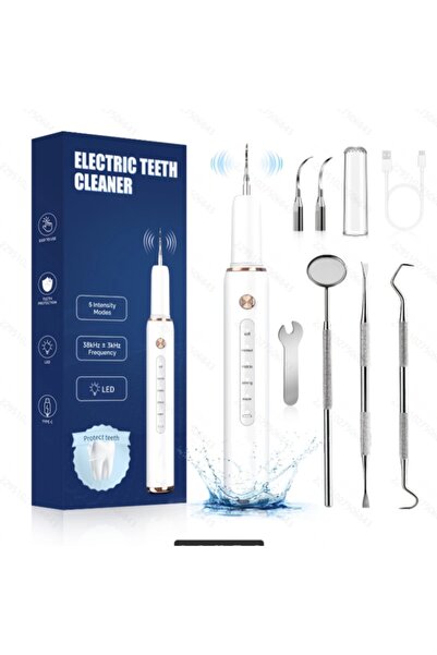 Choice جهاز تنظيف الأسنان الكهربائي بالموجات فوق الصوتية من وايت مع مرآة فموي...