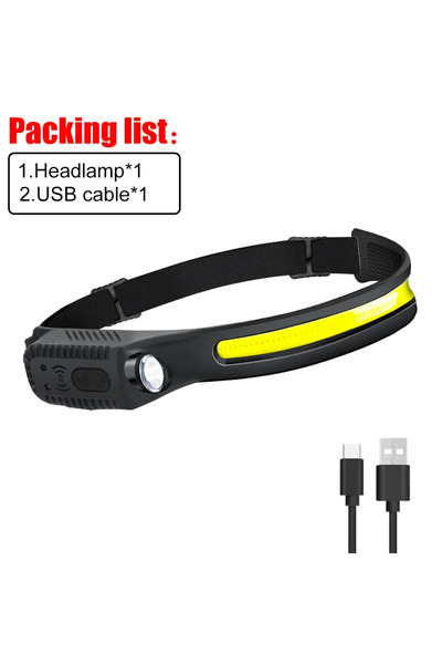 choice2 XIWANGFIRE 1PC Induction Headlamp COB+LED Head Flashlight Built in Ba...