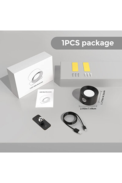 Choice 1 pc black LED Wall Light Indoor Pack of 2, Wall Lamp Wall Lights 2000...