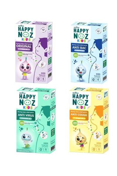 Happy Noz (Pack of 4) - Purple, Blue, Green & Yellow