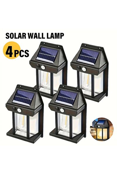 Choice 4PCS 1/2/4/8 Solar Wall Lights IP44 Motion Sensor LED Lantern Wall Mou...