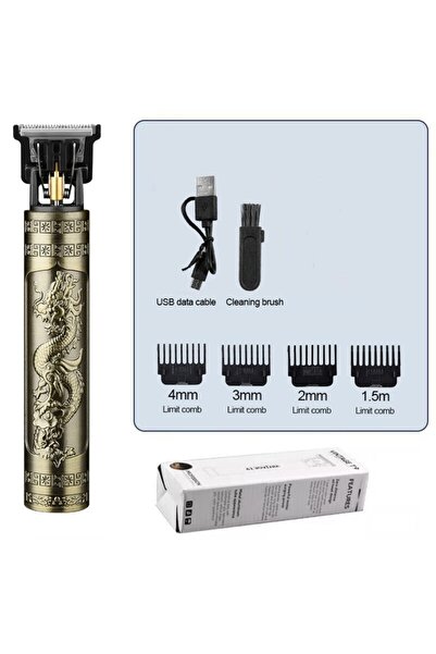 Choice Bronze Dragon T9 USB Rechargeable Electric Hair Clipper Machine Man Sh...