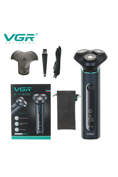 Choice ماكينة حلاقة كهربائية دوارة ثلاثية الأبعاد مقاومة للماء للرجال، مزودة ...