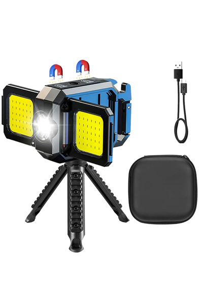 Choice مصباح عمل LED COB صغير محمول باليد، يدعم الشحن عبر منفذ USB، يعمل ببطا...