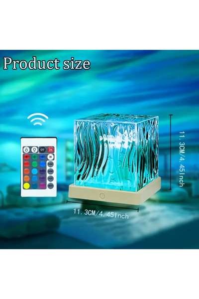 Choice جهاز عرض ضوء الشفق القطبي بـ 16 لونًا، ضوء محيطي RGB قابل للدوران التل...