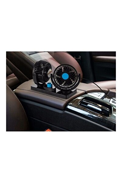 HALAMODO 12V Dual Head Car Truck Fan