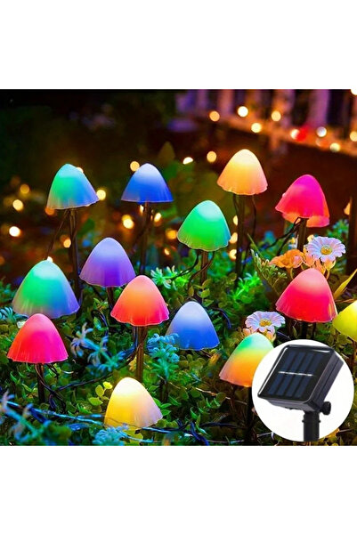 Choice 12LEDs-4.5Meter Color Solar Mushroom String Fairy Lights,8 Modes Outdo...