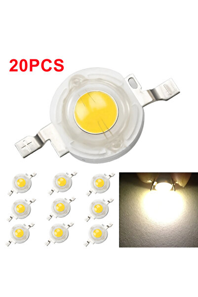 Choice Warm 20 pcs High Power LED Chip Lamp Bulb 2.1V-3.6V 110-120LM Bead Lin...