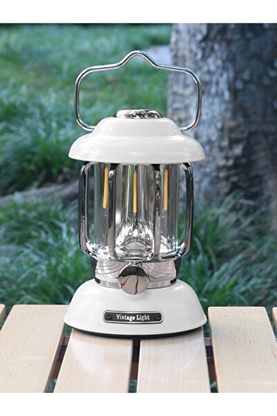 Choice فانوس أبيض للتخييم في الهواء الطلق، مصباح محمول قابل لإعادة الشحن عبر ...