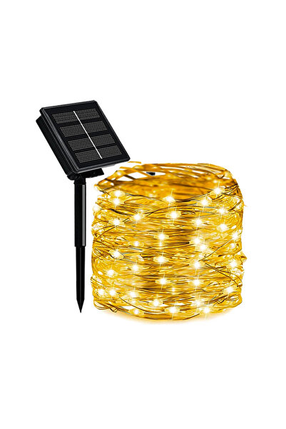 Choice سلسلة إضاءة خرافية تعمل بالطاقة الشمسية، 300 مصباح LED، بطول 31 مترًا،...
