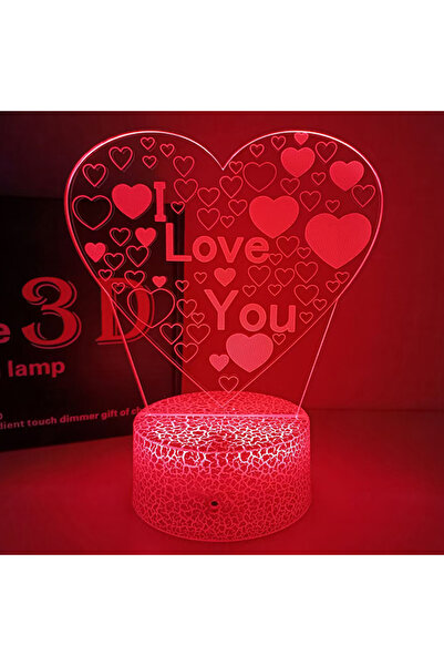 Choice مصباح ليلي رومانسي على شكل قلب، بقاعدة برتقالية وسوداء، بدون جهاز تحكم...