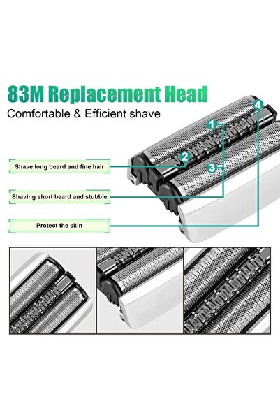 Choice 83M Replacement Head Fit For S8 Electric Shaver 8320S,8325S,8330S,8340...