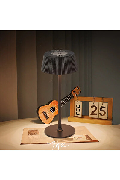 Choice مصباح مكتبي أسود يعمل باللمس بتقنية LED بثلاثة أوضاع، قابل لإعادة الشح...