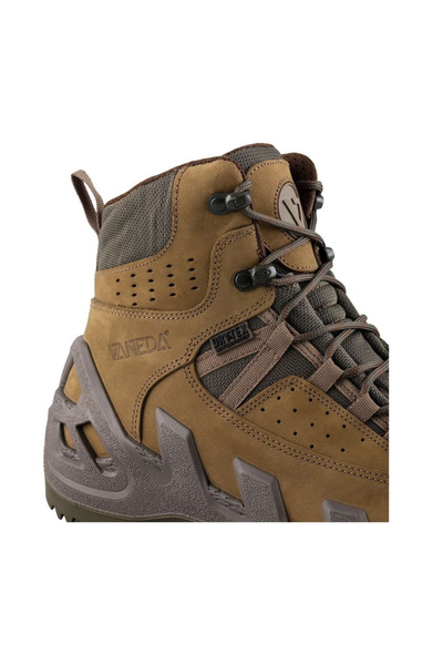 Vaneda 1192 V-Clutch Pro Mid On Duty Haki Nubuk Kısa Dry-Tex Su Geçirmez Arazi Outdoor Trekking Botu
