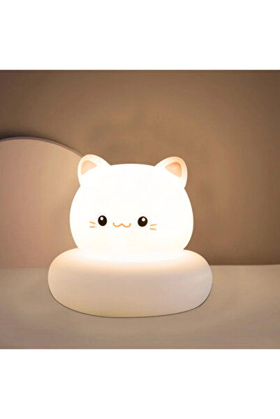 Choice مصباح ليلي لطيف على شكل قطة للأطفال، قابل لتعديل شدة الإضاءة بثلاثة مس...
