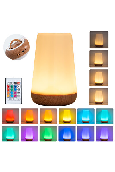 Choice مصباح ليلي LED يعمل باللمس مع تحكم USB، مزود بـ 13 لونًا متغيرًا وقابل...