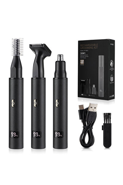 Choice ماكينة تشذيب شعر الأنف والأذن الكهربائية 3 في 1 للرجال، من النوع A، مز...