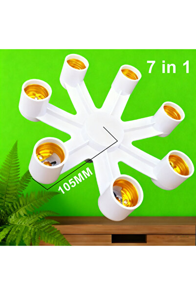 Choice 7in1 Various E27 Socket Splitter E27 To E27 LED Bulb Lamp Holder 2in1/...