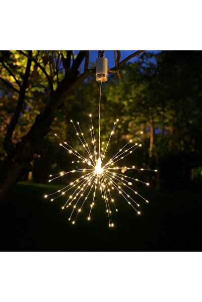 Choice 1PC 200LED Warm White Hanging Firework Light 8 Mode Remote Control Bat...