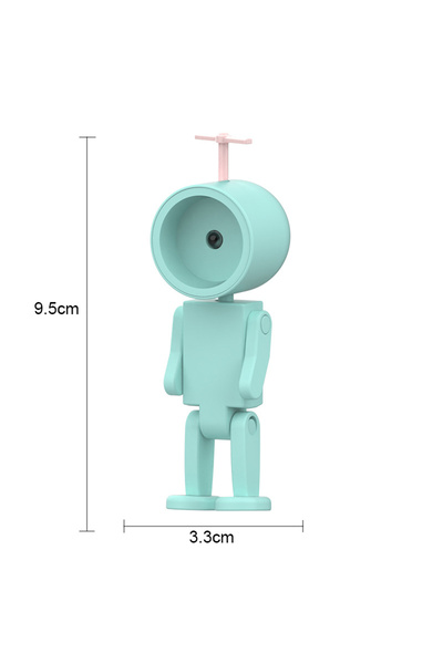 Choice مصباح ليلي LED أزرق أنيق يعمل ببطارية مغناطيسية AG، مثالي لغرفة نوم ال...