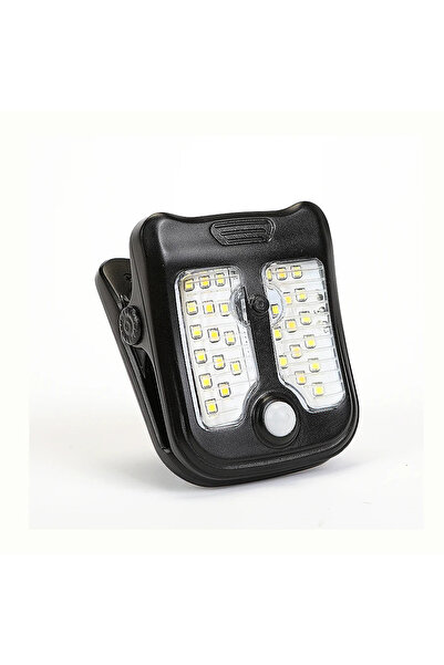 Choice مصباح LED أبيض بارد يعمل بالطاقة الشمسية، مزود بمشبك ومستشعر حركة، يُث...