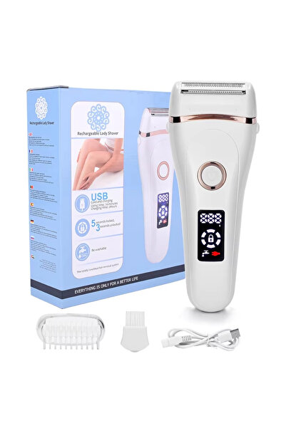 Choice White USB Rechargeable Women Painless Electric Epilator Beard Hair Rem...