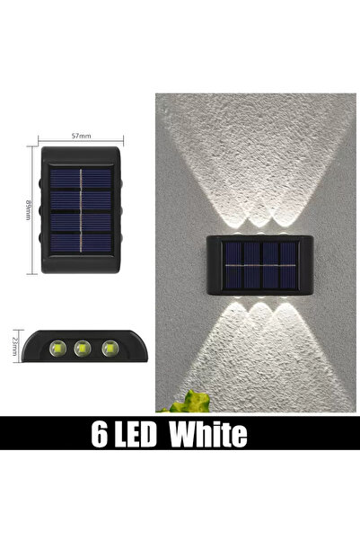 Choice 6 LED White-1PC 1pc 6-10 LEDs Solar Outdoor Wall Decorative Landscape ...