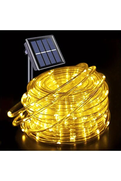 Choice سلسلة إضاءة LED شمسية دافئة بطول 22 مترًا، مزودة بـ 200 مصباح LED، متو...