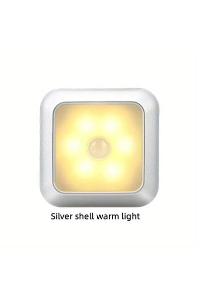 Choice Warm White -1PC LED Night Light Smart Motion Sensor Night Light 3A Bat...
