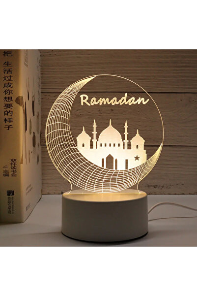 Choice مصباح ليلي يعمل بمنفذ USB - 40 مصباح ليلي ثلاثي الأبعاد على شكل قلعة ق...