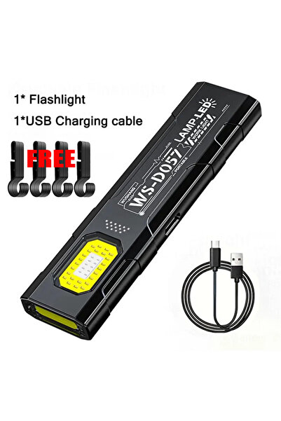 Choice1 A-Clip Portable EDC COB LED Flashlight with Magnetic Rechargeable Wor...