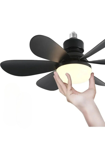 Choice مروحة سقف سوداء 40 واط، قطر 52 سم، رفيعة وهادئة، مزودة بجهاز تحكم عن ب...