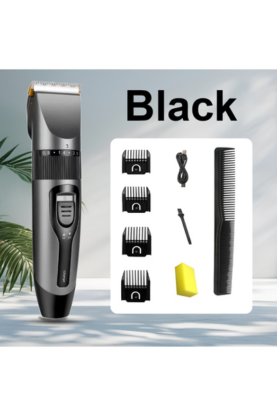 Choice ماكينة حلاقة شعر كهربائية سوداء احترافية للرجال، بشفرة سيراميك، للاستخ...