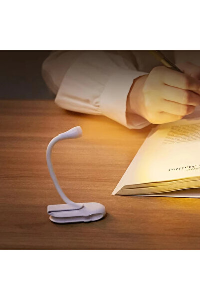 Choice مصباح ليلي صغير LED أبيض اللون قابل للتعديل بمشبك دوار 360 درجة لحماية...