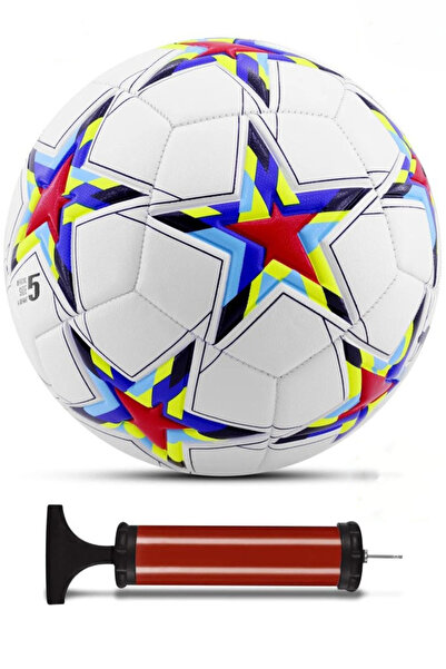 Kapris Uefa Champions League Football Ball 4-Layered No:5 480 Gr + Pump Gift ...