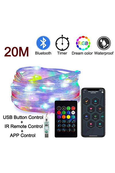 Choice سلسلة إضاءة ذكية بطول 20 مترًا (2-30 مترًا) مزودة بشريط إضاءة LED RGB ...