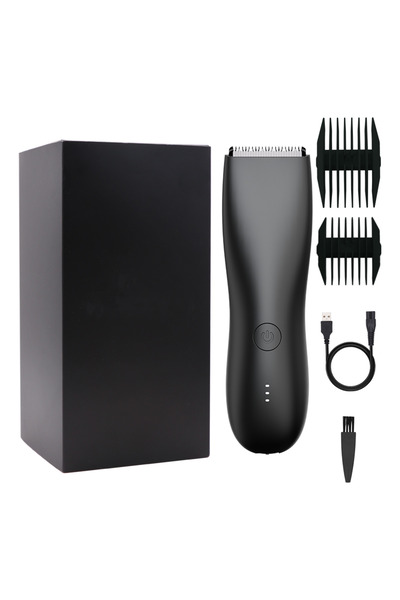 Choice ماكينة حلاقة شعر العانة/الجسم للرجال باللون الأسود [IPX6] مع شفرات رقا...