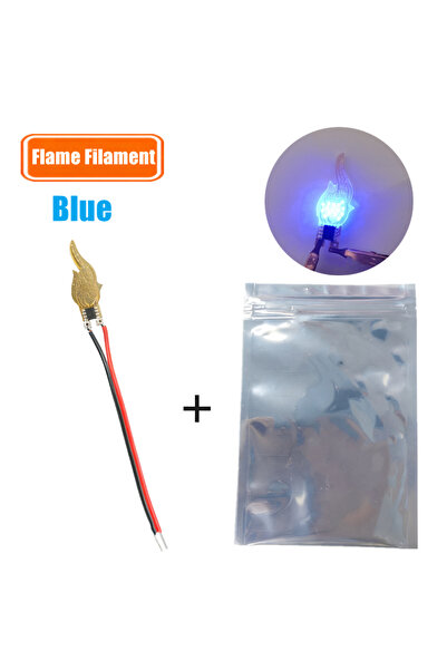 Choice 1 PACK Blue With Line 100~1 PACK LED Flame Filament 3V 5V DIY COB Cand...