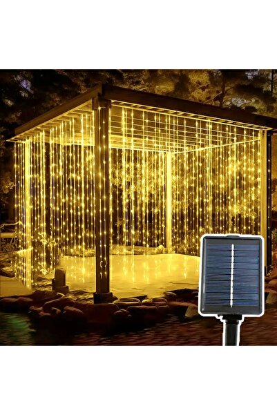 Choice ستارة إضاءة شمسية خارجية دافئة 3 أمتار × 2 متر - 200 مصباح LED - أضواء...