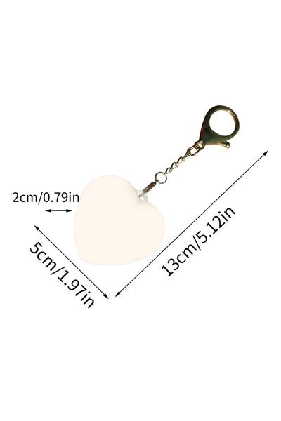 Choice مصباح حقيبة يد أبيض بتقنية LED، يعمل باللمس، على شكل قلب، زينة رومانسي...