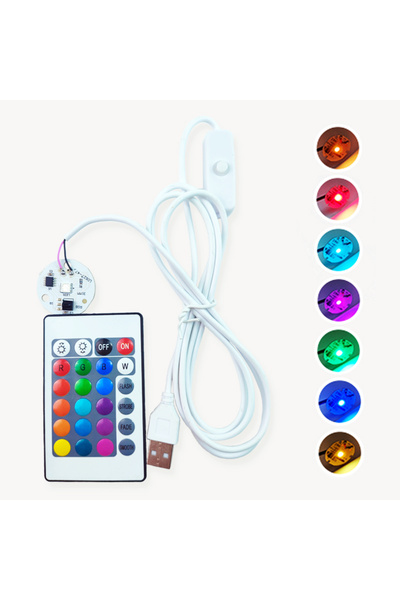 Choice لوحة إضاءة LED ملونة مع جهاز تحكم عن بعد، قابلة للتعتيم، 5 فولت، 3 واط...