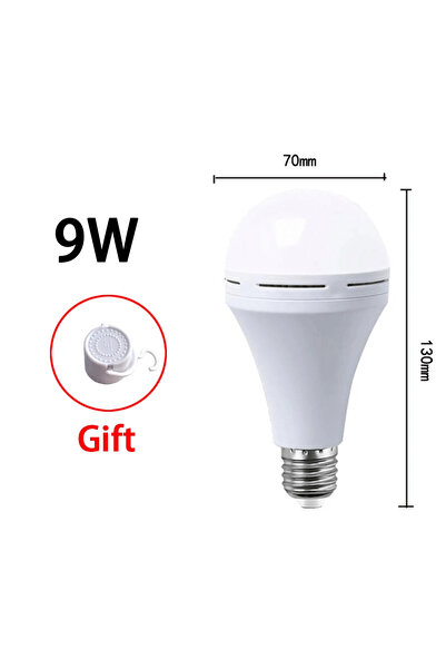 XIWANGFIRE White light 1 pcs 9W E27 Emergency LED Lamp Bulbs 9W 15W Rechargea...