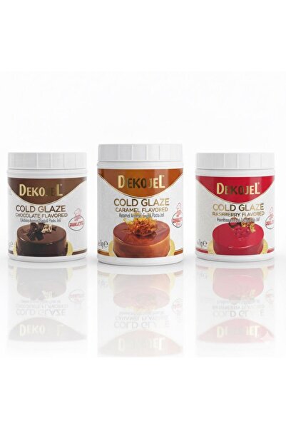 ovalette Jöle 3’lü Set 1 Kg – Frambuazlı, Çikolatalı ve Karamelli Kaplama Jölesi