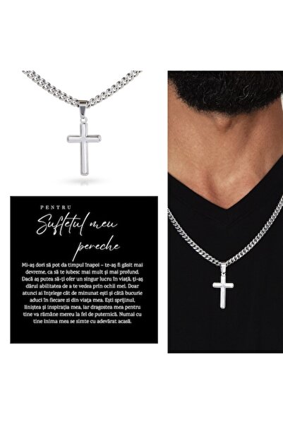 Joystos Gift Set for Men with Stainless Steel Cross