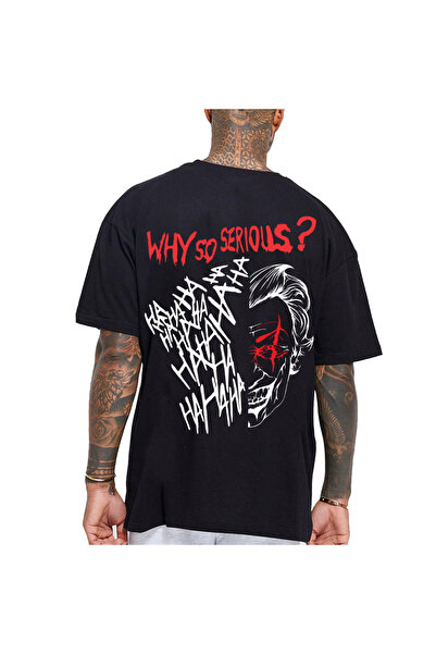 Kartier Tricou Negru Oversize Why So Serious